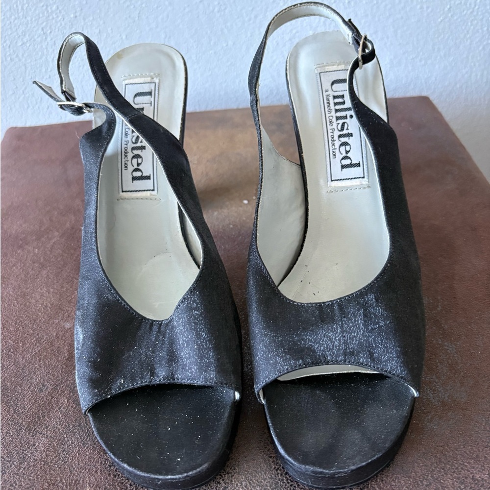 Unlisted Women's Elegant Black Slingback Heels